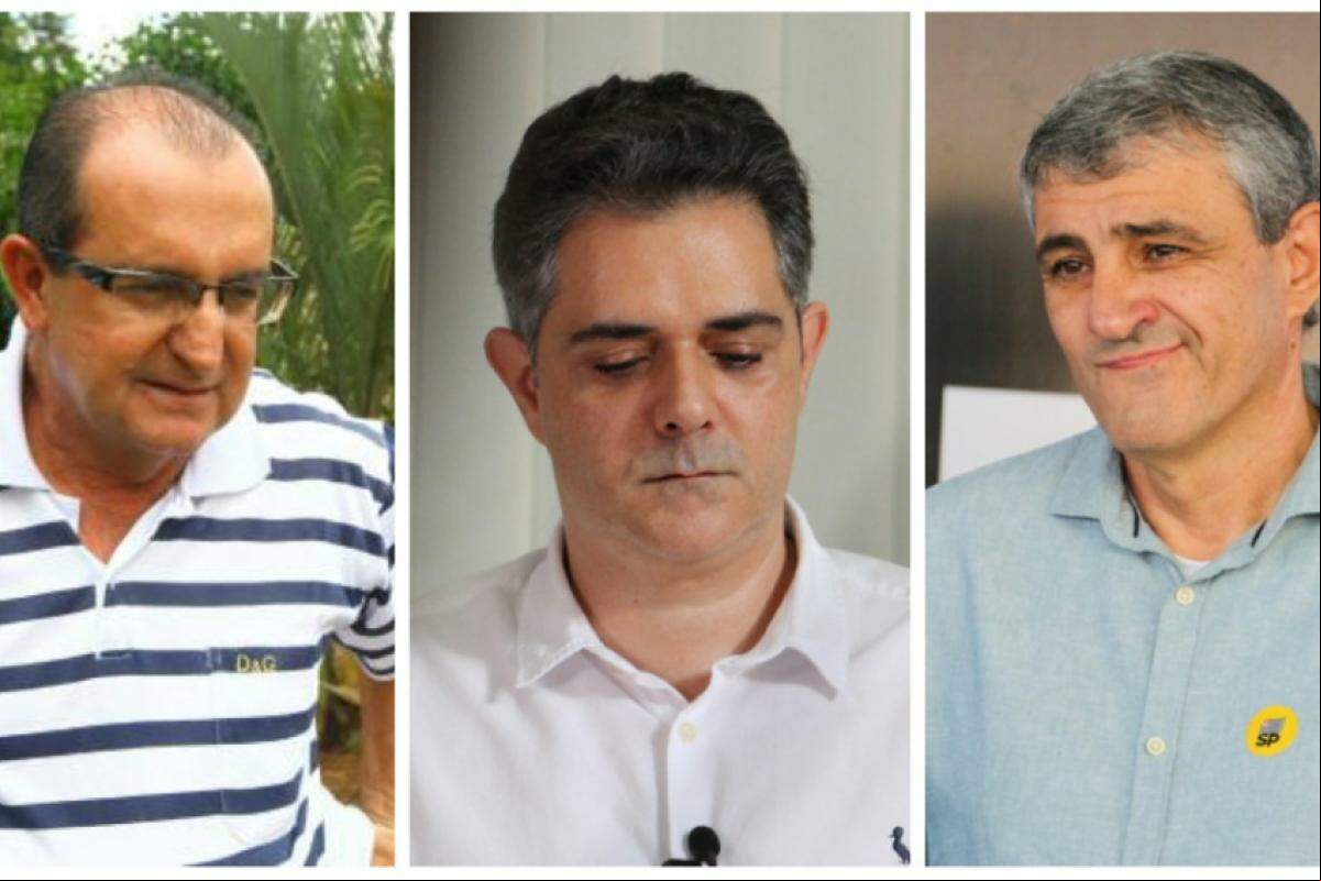Os ex-prefeitos Roberto Peixoto, Ortiz Junior e José Saud